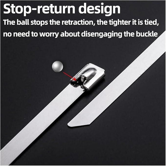 Stainless Steel Cabe Lock Ties (Pack of 10)